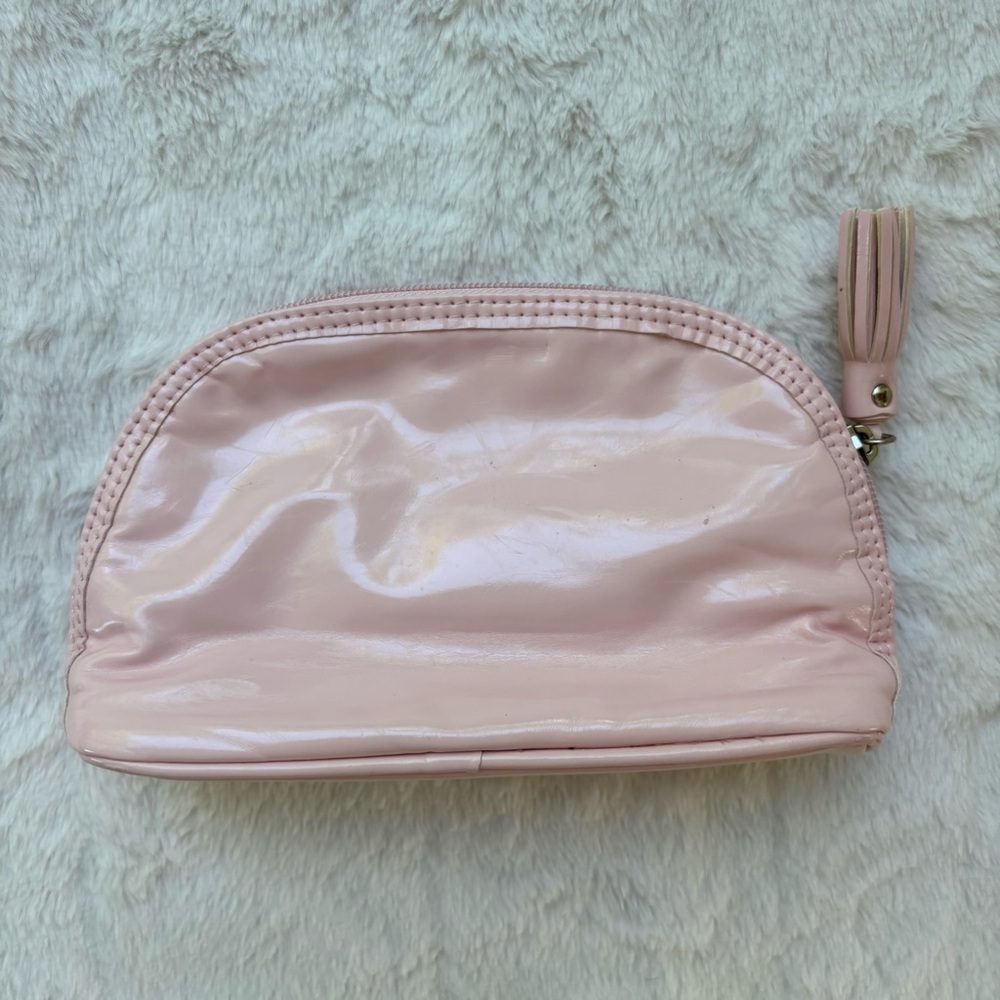 GUESS Blush Quilted Cosmetic Bag with Heart Accent - Picture 4 of 7